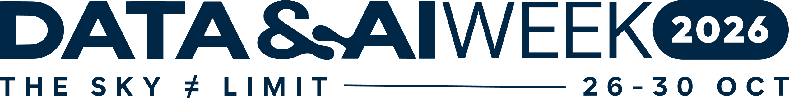 Data & AI Week 2026, 26 to 30 October